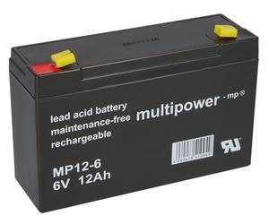 Batteria 6V 12Ah Compatibile 10Ah Ricambio per Peg Perego Bambini Feber Smoby