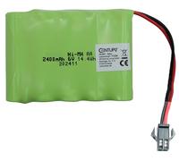 Batteria 6V NiMH, 2400mAh batteria ricaricabile AA RC spina SM 2P