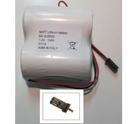 Batteria 7,2V 13 Ah compatibile con allarme antifurto City AVS e Beghelli