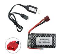 Batteria 7,4 V / 1600 mAh / 9125 + cavo di ricarica USB adatto per batterie...