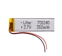 Batteria 701240 LiPo 3.7V 350mAh 1.295Wh 1S 5C Liter Energy Battery per l'elettronica Ricaricabile Telefono Portatile Smartwatch Orologio GPS - Non adatto per Radiocomando 32x12x7mm (350mAh|701240)