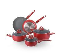 Batteria 8 pentole rosse Tognana Gran Cucina Rock in red