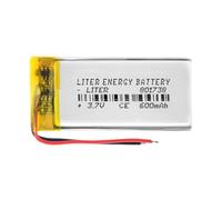 Batteria 801738 LiPo 3.7V 600mAh 2.22Wh 1S 5C Liter Energy Battery per l'elettronica Ricaricabile Telefono Portatile Smartwatch Orologio GPS - Non adatto per Radiocomando 40x17x8mm (600mAh|801738)