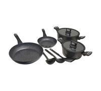 Batteria 9 Pezzi A Induzione In Pietra Lavica