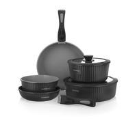 Batteria 9 pezzi Eaziclip nera con manici staccabili nero