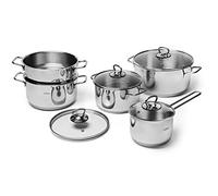 Excelsa batteria pentole Jazz Cook acciaio 9 pezzi - acciaio 64178