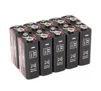 ANS IND 10X9V - Industrial, batteria alcalina, blocco 9 V, confezione da 10