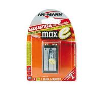 Batteria 9V ANSMANN maxE 200mAh 1 serie blocco 9V, blister NEW