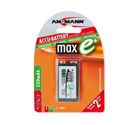 Batteria 9V ANSMANN maxE+ 300mAh 1 serie blocco 9V, blister NEW