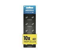 BATTERIA A BOTTONE ABSINA bottone alcalina, AG1/LR60, 14 mAh, 1,5 V, , PER Orologi