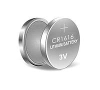 Batteria a bottone al litio CR1616 3V, ideale per dispositivi elettronici, orologi e giocattoli.