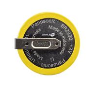 Batteria A Bottone Br2330 3v Da Saldare Al Litio 2 Connettori 180° Al Litio_
