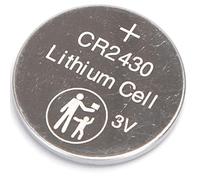 Batteria a bottone CR2430, 3 V, confezione da 5 pezzi, ideale per orologi, calcolatrici e dispositivi elettronici.