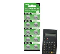 Batteria a bottone per orologio - Set di batterie anticreeping da 1,5 V | 10 x celle per orologio portatili, piccole forniture elettroniche per calcolatrici, orologi