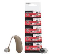 Batteria a bottone, piccole batterie rotonde, batteria a bottone, batterie piatte, 1,55 V, alta capacità | 10 piccole batterie a disco da 13 mAh/18 mAh per calcolatrice