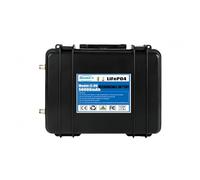 Batteria A Ciclo Profondo, Compatibile Con LiFePO4 12V 100Ah-500Ah 2560Wh Bluetooth BMS 6000+ Cicli For Motore Elettrico For Imbarcazioni Marine, Camper, Pannelli Solari(400Ah)