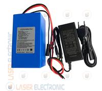 Batteria a Litio Ferro Fosfato LifePo4 12V DC 15AH Disc.30A + Charger 14.6V 3Ah