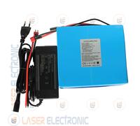 Batteria a Litio LiFePO4 12V DC 40AH Discarge Power 30A + Charger 14.6V