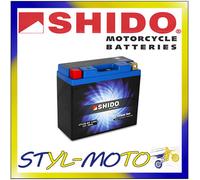 SHIDO LT12B-BS LION -S Batteria Agli Ioni di Litio Ricaricabile, Blu