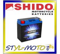 BATTERIA A LITIO SHIDO LT12B-BS = YT12B-4 YAMAHA XVS 650 Drag Star CLassic 2000