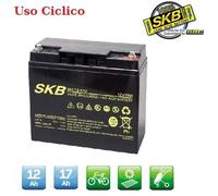 BATTERIA A PIOMBO 12V 17AH 18AH RICARICABILE MOTORI A TRAZIONE ELETTRICA CICLICA