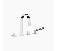 Dornbracht MEM Mélangeur de baignoire à quatre trous pour installation sur le bord de la baignoire ou sur le carrelage, saillie 220 mm, 27532782-00, 27532782-00, Colorazione: cromo