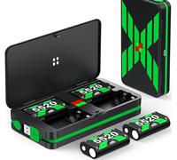Batteria a ricarica rapida per controller Xbox, 4 x 6240 mWh (2600 mAh) batteria ricaricabile compatibile per controller Xbox One/Xbox Series X|S/Xbox One S|X/Xbox One Elite Controller Accessori