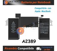 Batteria A2389 compatibile con Apple MacBook Air 13" Touch A2337 2020 2021