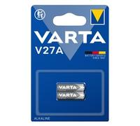 Varta 4227112402 Pila Alcalina V27 A, 12 V, colore: argento V27A MN27 / LR27 / A27, 12 V, Confezione 2 pezzi