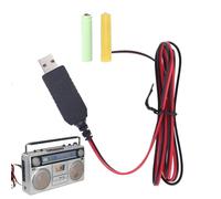 Batteria AA | Adattatore di alimentazione 4,5 V | Ricambio 3 AA Batterie Adapterr per LED Light, Kidde Carbon Monoxide Detector | Lenink Replace 4 AA Batteriess Energy Supplyy with USB to DC Cab