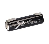 Batteria AA Mignon LSD Plus NI-MH 1,2 V 2550 mAh Low Self-Discharge con bandiera a U ricaricabile - Durevole - Non necessita di manutenzione - Affidabile - Batteria di ricambio