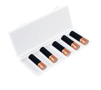 Batteria AA - Piccoli Contenitori Compatti, Organizzatore poco ingombrante, Scatola di immagazzinaggio Durevole | Può contenere fino a 10 Batterie AA per gli di gestione 'alimentazione