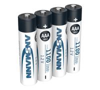 Batteria AAA ANSMANN NiMH 1.100mAh 4 pezzi Micro, blister NEW