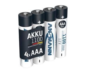 Batteria AAA ANSMANN NiMH 1.100mAh 4 pezzi Micro, blister NEW