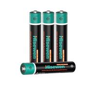 Batteria AAAA, Hisewen 4pcs Batteria ricaricabile NI-Mh AAAA per Surface Pen, mouse, tastiera Bluetooth, spazzolini da denti sonici, penna touchscreen