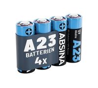 BATTERIA ABSINA alcalina 12V, A23, 55 mAh, 12 V, , PER telecomandi, apri garage