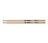 VIC FIRTH - STB1 Terry Bozzio Phase 1 Signature - Bacchette Hickory 41,3 cm, Punta Legno Reverse Tear-Drop, Taper Corto, Finitura Laccata