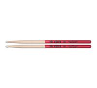 Vic Firth - Bacchette per Batteria Serie American Classic® Extreme - X5BNVG VicGrip - Hickory Americano - Punta di Nylon - Rosse