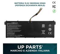 Batteria di racambio Acer AC14B8K 3220mAh, 15.2V 48Wh per Extensa 2540-36RU