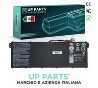UP PARTS Batteria Compatibile con Acer AC14B13J, AC14B18J, AC14B3K (11.4V, 3220mAh, 36.7Wh) per Laptop Notebook PC Portatile Aspire ES1-111, ES1-311, Aspire ES1-131, Aspire ES1-331, Aspire ES1-531
