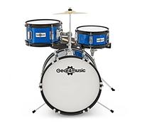 Batteria Acoustic Junior 3 pezzi per bambini da 5 a 10 anni con Rullante Cimbalo Bass Tom Gear4music