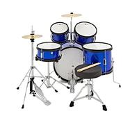 Batteria Acoustic Junior 5 pezzi BlueKid per bambini dai 5 ai 10 anni con Rullante, basso, tom, piatti