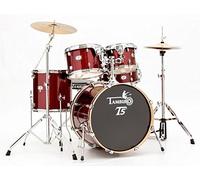 BATTERIA ACUSTICA TAMBURO T5 T5S22RSSK new 2014 RED SPARKLE COMPLETA DI PIATTI +SGABELLO