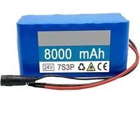 Batteria agli ioni di litio 24V 8Ah 7S3P for biciclette elettriche e scooter elettrici autobilancianti con caricabatterie da 29,4V 2A(XT60+DC)