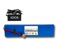 Batteria agli ioni di litio 36V 30Ah 10S3p for bici elettriche e scooter con BMS integrato for bici elettrica Caricabatterie 42V 2A(XT60+DC)