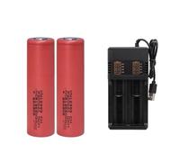 Batteria Agli Ioni Di Litio A Testa Piatta Da 3,7V 3300 MAh Caricabatterie For Torcia Elettrica, Walkie-talkie, Rasoio, Gamepad E Lampada Frontale Sostitutiva(Package D)