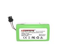 Batteria Agli Ioni Di Litio Da 14,4 V 2600 MAh, Compatibile Con Conga, 950, 990 E 1090, Compatibile Con Deebot, DN621, 601, 605, Compatibile Con Eufy RoboVac, 35C I7, V710(3500mAh)