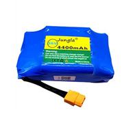 Batteria Agli Ioni Di Litio Da 36V 4.4Ah Ricambio Smart Balance Overboard Bicicletta Elettrica,Impermeabile PVC Scheda di protezione BMS,per elettrici e monopattini 36V 4.4Ah,XT60