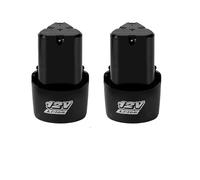 Batteria agli ioni di litio ricaricabile universale da 12 V e 1500 mAh, compatibile con avvitatore elettrico, trapano elettrico, mini smerigliatrice angolare.(2PCS-1500mah)