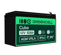 BATTERIA AGM 12V 10AH GREENCELL ACCUMULATORE SIGILLATO VRLA PER USO GENERICO